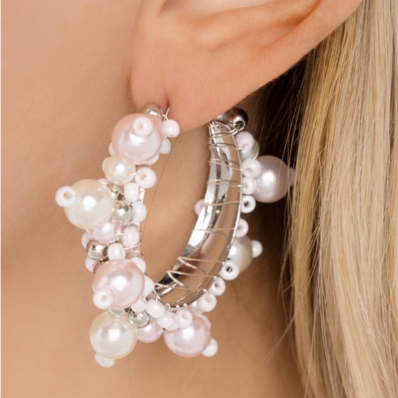 paparazzi Jewelry - Elite Expense - Pink Earrings